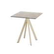 VEBA Table de bistro Essentials Infinity, largeur x profondeur 700 x 700 mm, panneau Moonstone