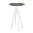 VEBA Table haute Essentials Infinity, Ø 700 mm, panneau Midnight Marble