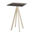 VEBA Table haute Essentials Infinity, largeur x profondeur 700 x 700 mm, panneau bois délavé