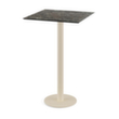 VEBA Table haute Essentials Urban, largeur x profondeur 700 x 700 mm, panneau Galaxy Marble