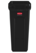 Rubbermaid Collecteur de recyclage Slim Jim® avec conduits d'air, 60 l, noir  S