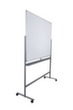 UDOBÄR Tableau blanc mobile utilisation double face avec surface d'écriture rotative, hauteur x largeur 1865 x 1280 mm  S