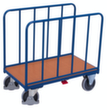 VARIOfit Wagon à paroi longitudinale tubulaire, force 500 kg, plateau longueur x largeur 1060 x 660 mm