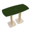 Paperflow Table haute en forme de fût Woody, largeur x profondeur 1140 x 750 mm, panneau vert