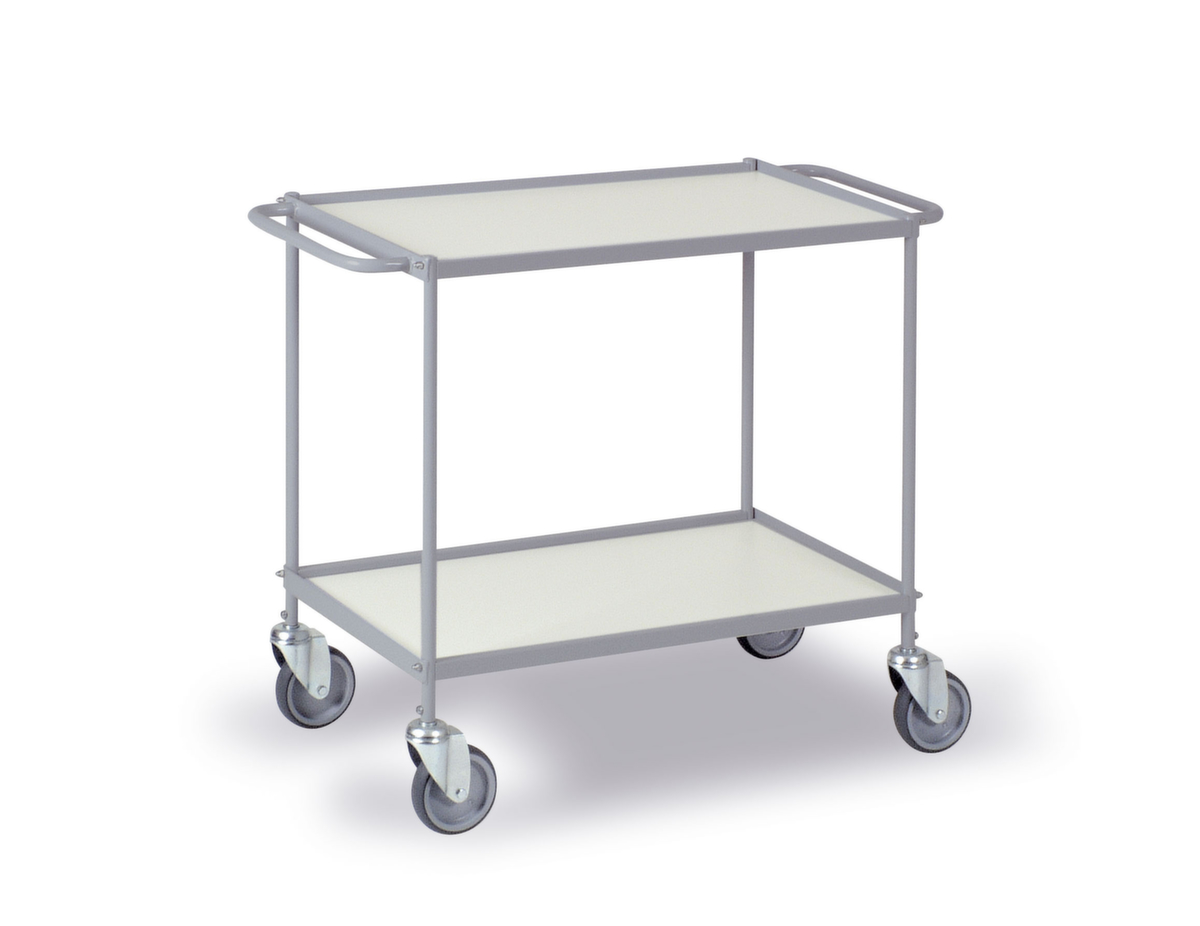 Chariot polyvalent avec étrier horizontal 785x425 mm, force 150 kg, 2 plateaux  ZOOM