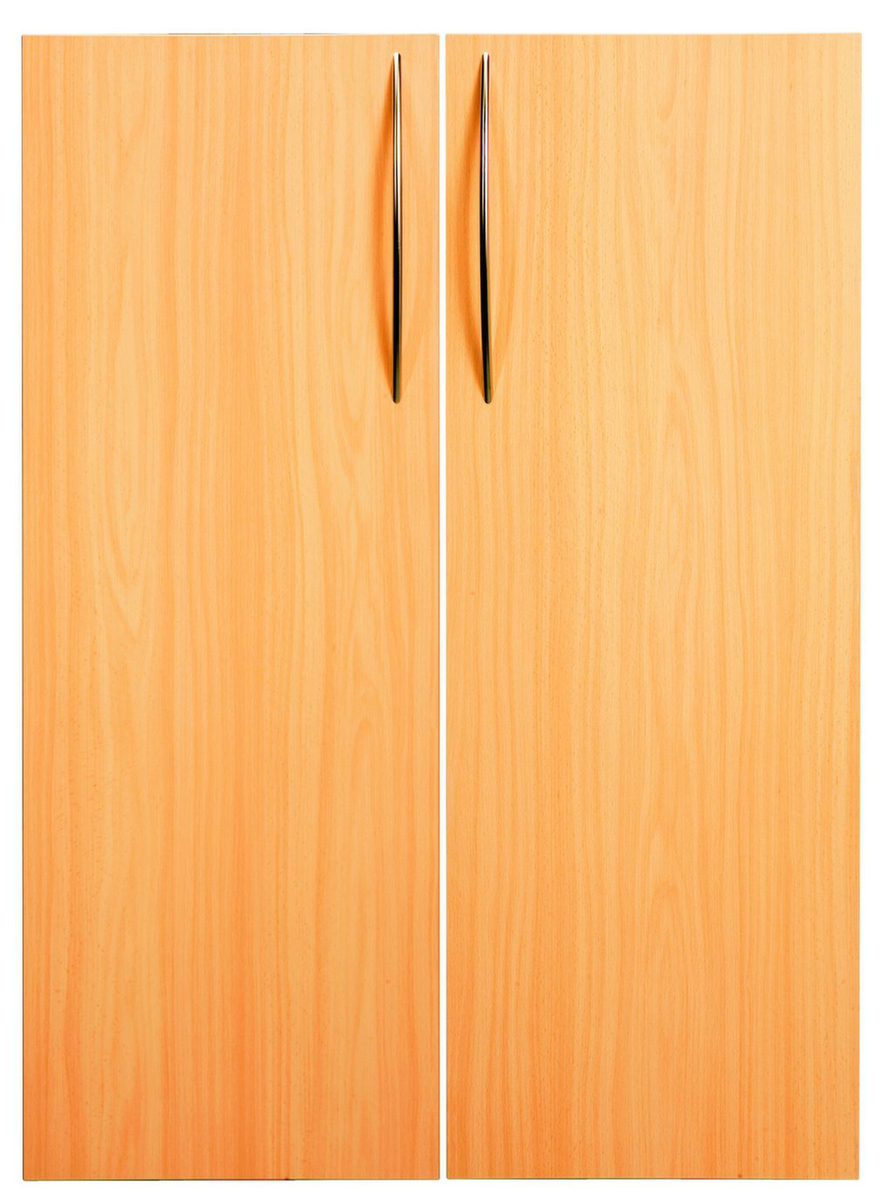 Porte à double battant Terra Nova pour rayonnage de bureau, hauteur x largeur 1140 x 800 mm