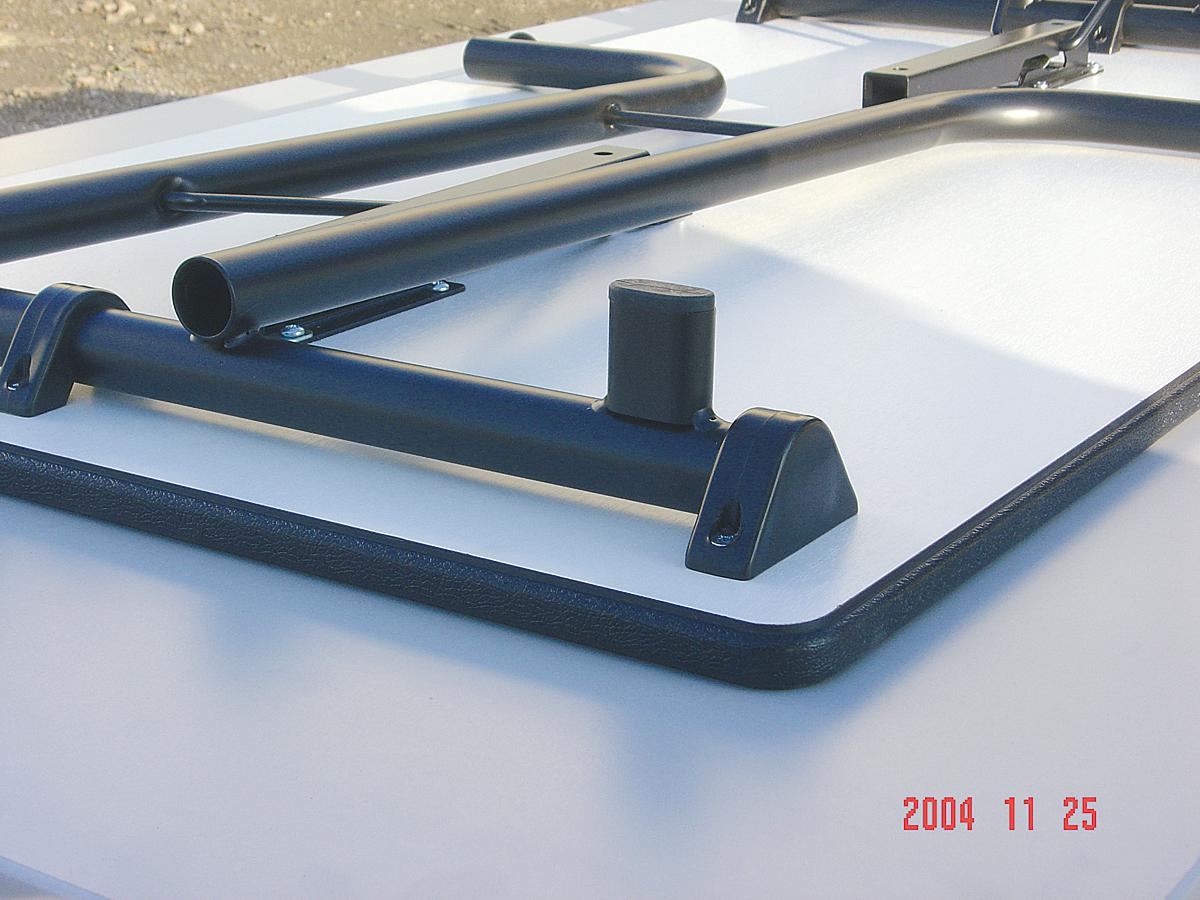 Table pliante polyvalente gerbable, largeur x profondeur 1400 x 800 mm, panneau érable  ZOOM