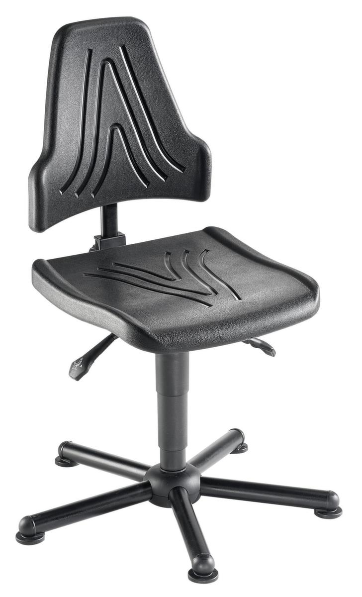 meychair Siège d'atelier Workster Komplex W19-25-TG-PU charge max. 150 kg, assise mousse PU noir, avec patins  ZOOM