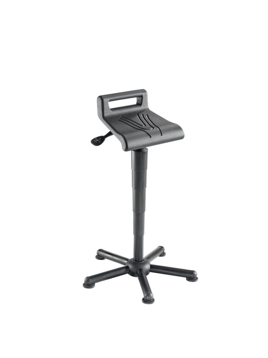 meychair Siège assis-debout Assistent Futura AF9, hauteur d’assise 590 - 875 mm, piètement RAL9005 noir foncé  ZOOM