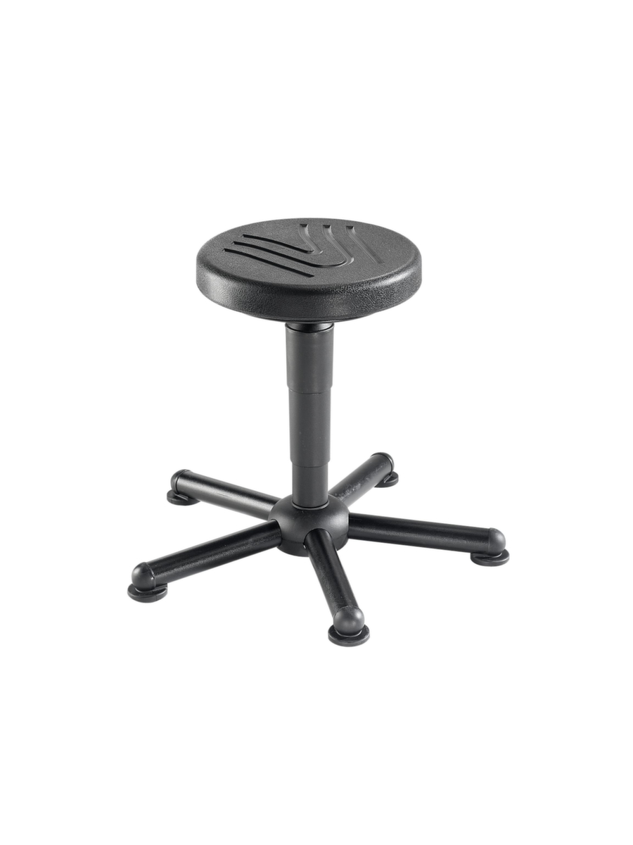 meychair Tabouret Assistent A9, assise noir, patins  ZOOM