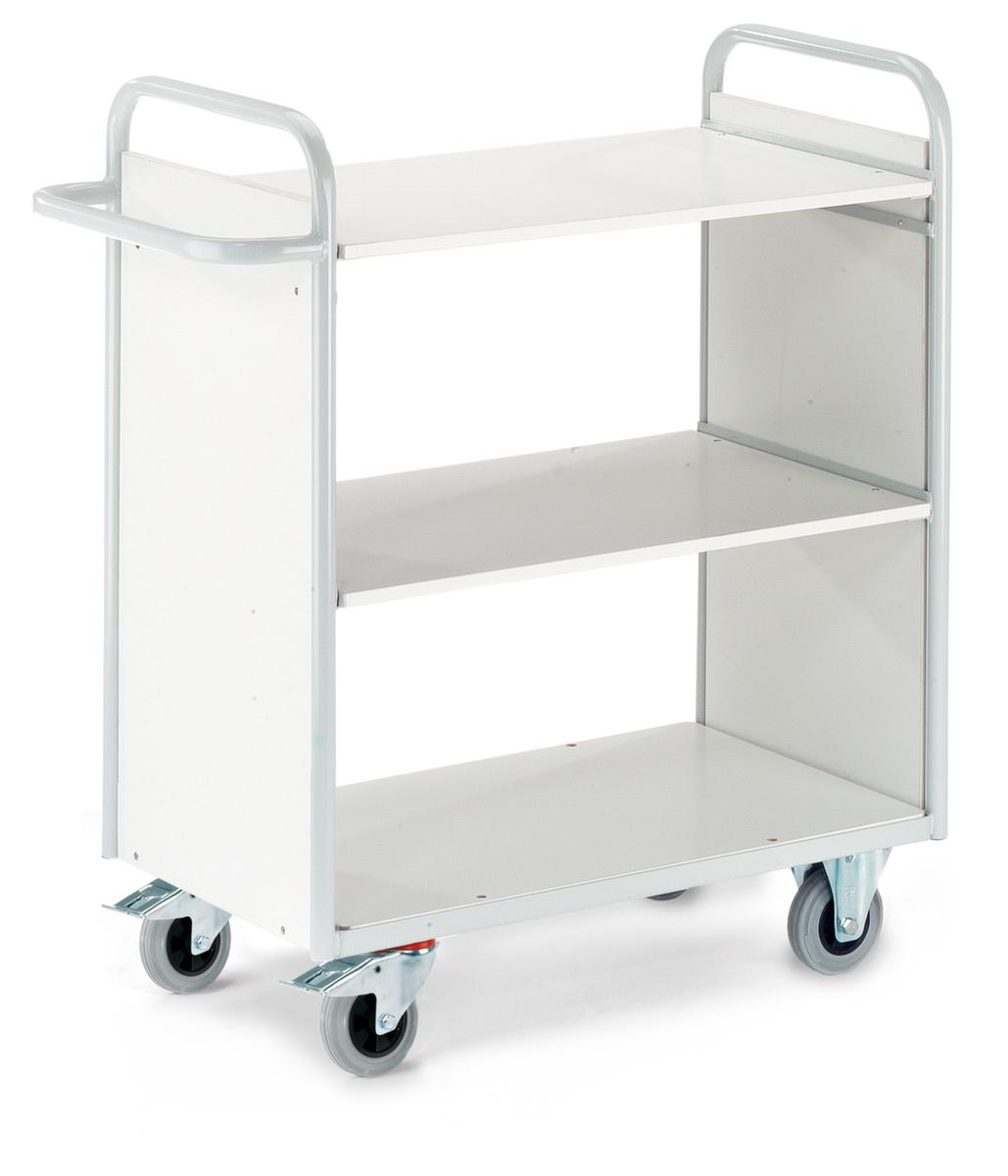 Rollcart Chariot de bureau, force 150 kg, 3 plateaux  ZOOM