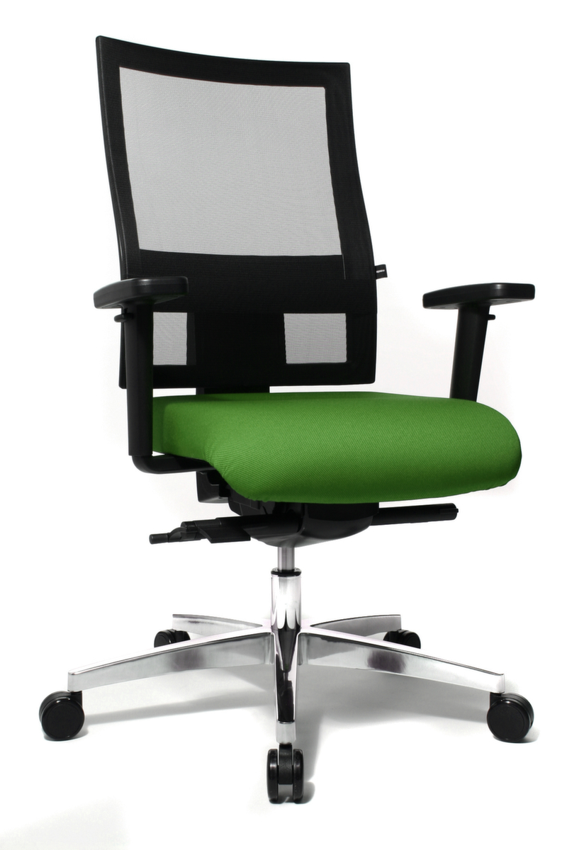 Topstar Siège pivotant Sitness 60 avec articulation Body-Balance-Tec, Dossier maille, vert  ZOOM