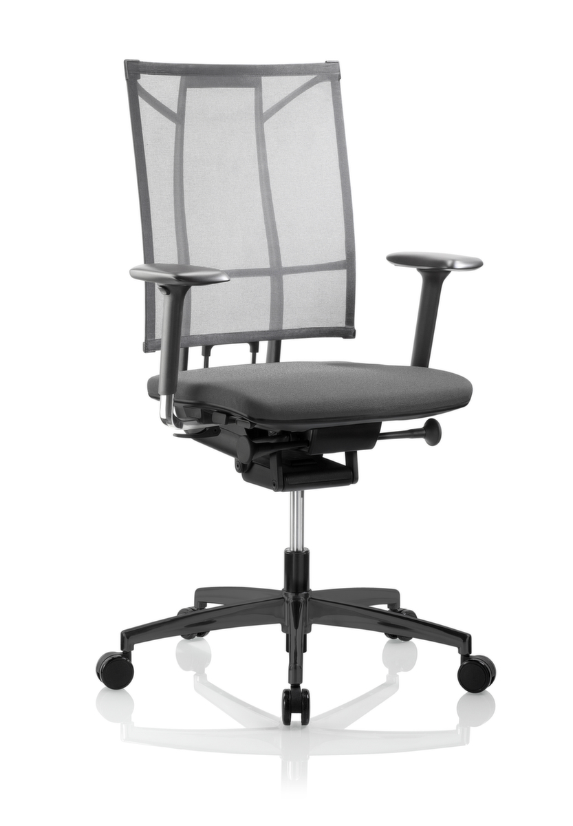 Nowy Styl Siège de bureau pivotant avec mécanisme synchrone, Dossier maille, gris  ZOOM