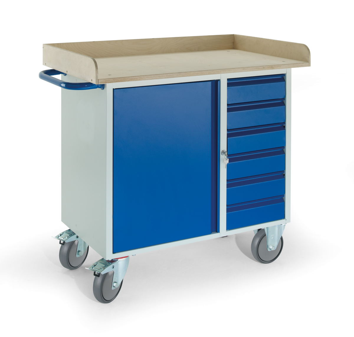 Rollcart Chariot bloc-coffre avec armoire et tiroirs  ZOOM