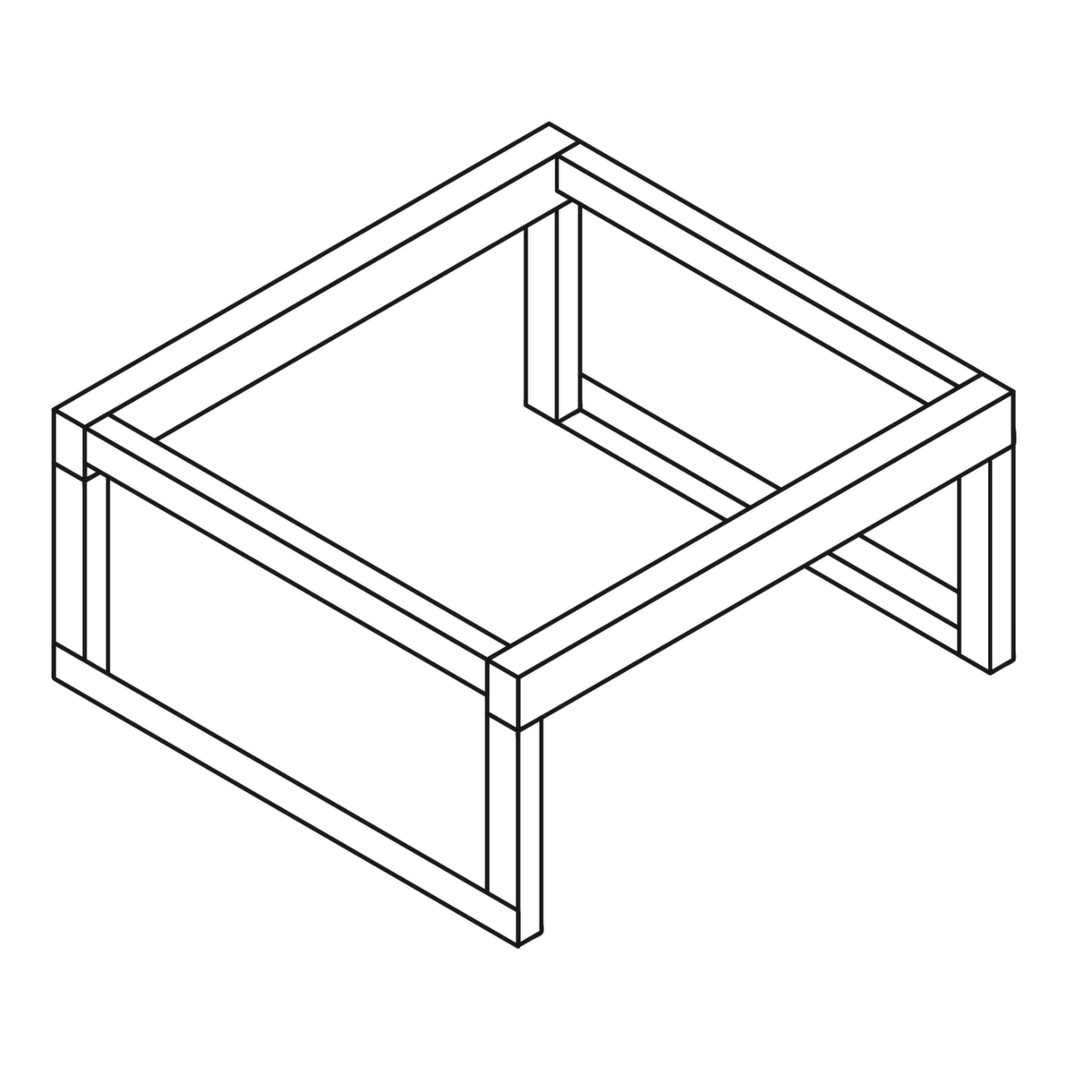 Support de soutirage pour conteneurs pour produits dangereux, fût 1 x 60/200 litres  ZOOM