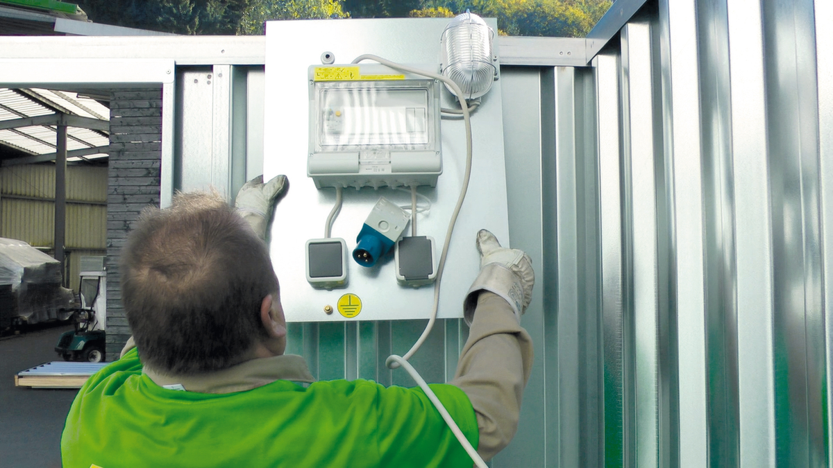 Boîtier d'installation électrique antidéflagrant pour conteneurs pour produits dangereux