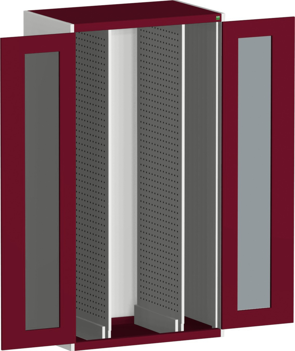 bott Armoire verticale cubio, 2 extensions, RAL7035 gris clair/RAL3004 rouge pourpre  ZOOM