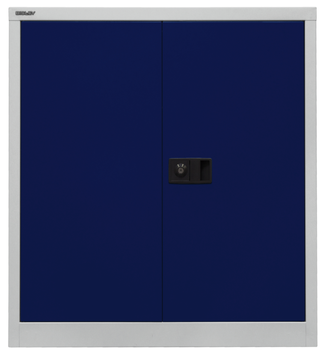 Bisley Armoire de classement, 2 hauteurs des classeurs, gris clair/bleu Oxford  ZOOM