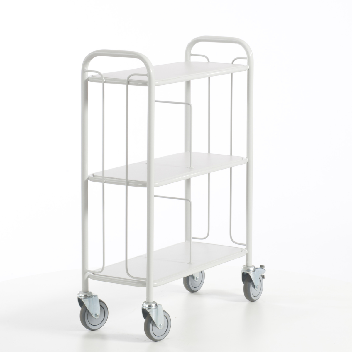 Rollcart Chariot de bureau, force 150 kg, 3 plateaux  ZOOM