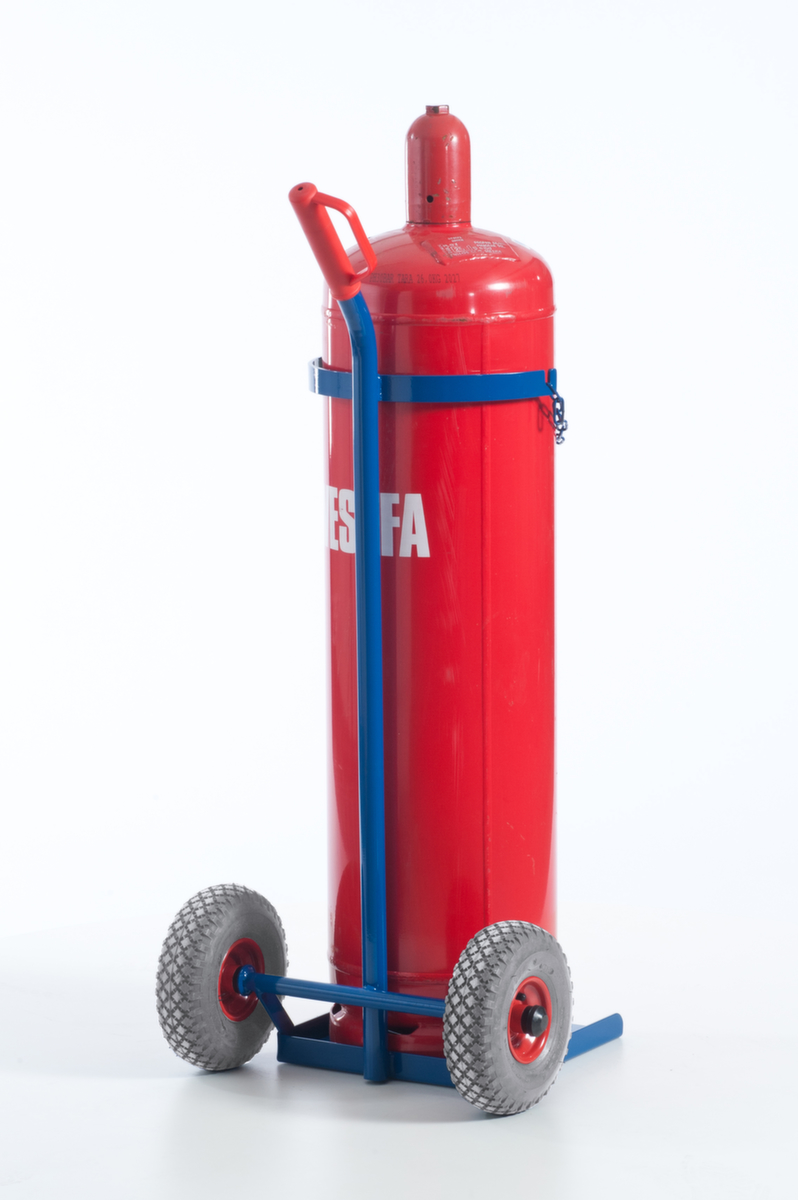 Rollcart Chariot à bouteilles, pour 1 x 33 kg de gaz de propane bouteille, bandage air  ZOOM