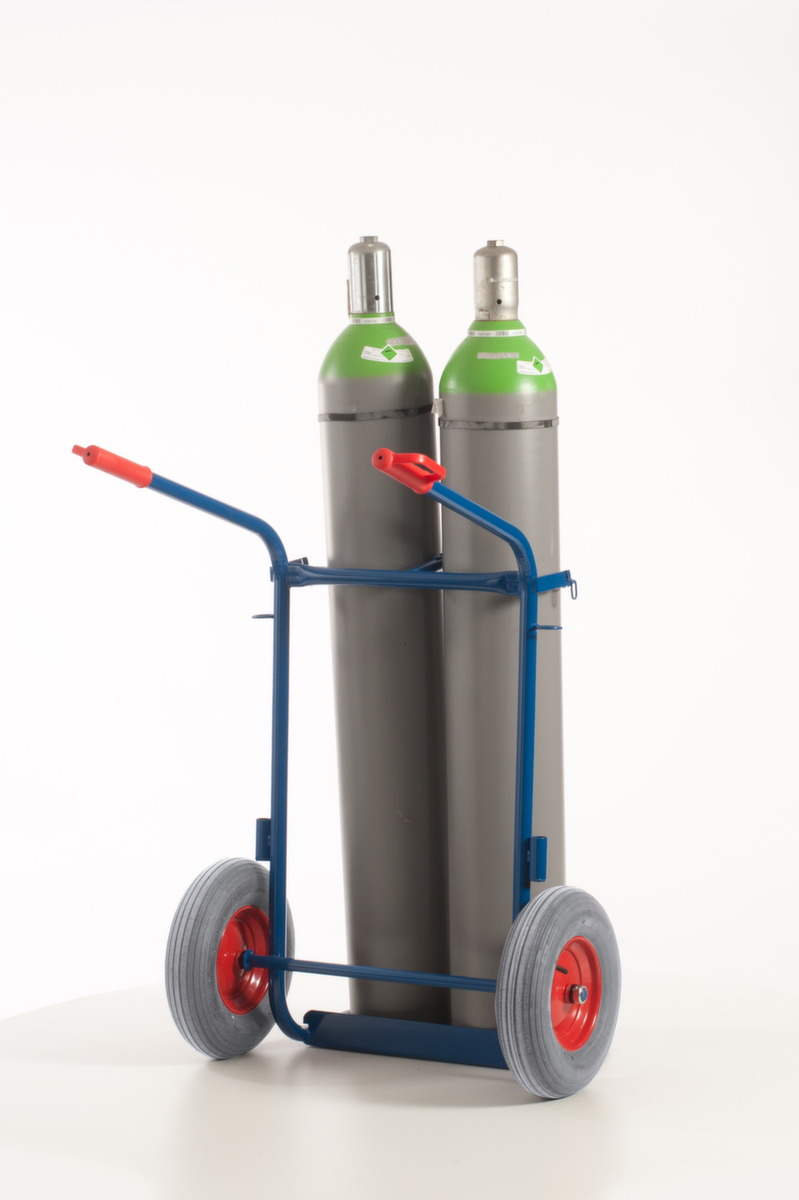 Rollcart Chariot à bouteilles, pour 2x40/50 l bouteille, bandage air  ZOOM