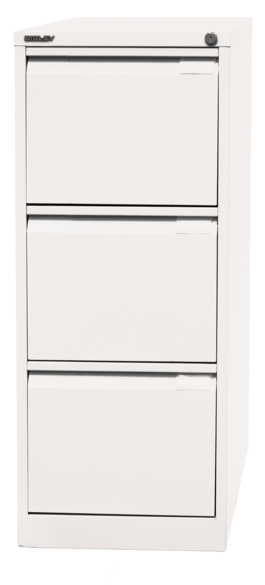 Bisley Armoire pour dossiers suspendus, 3 extensions, blanc signalisation/blanc signalisation  ZOOM