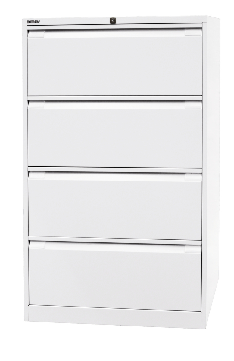 Bisley Armoire pour dossiers suspendus, 4 extensions, blanc signalisation/blanc signalisation  ZOOM