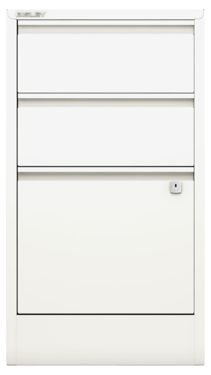 Bisley Armoire pour dossiers suspendus Home Filer, 1 extensions, blanc signalisation/blanc signalisation