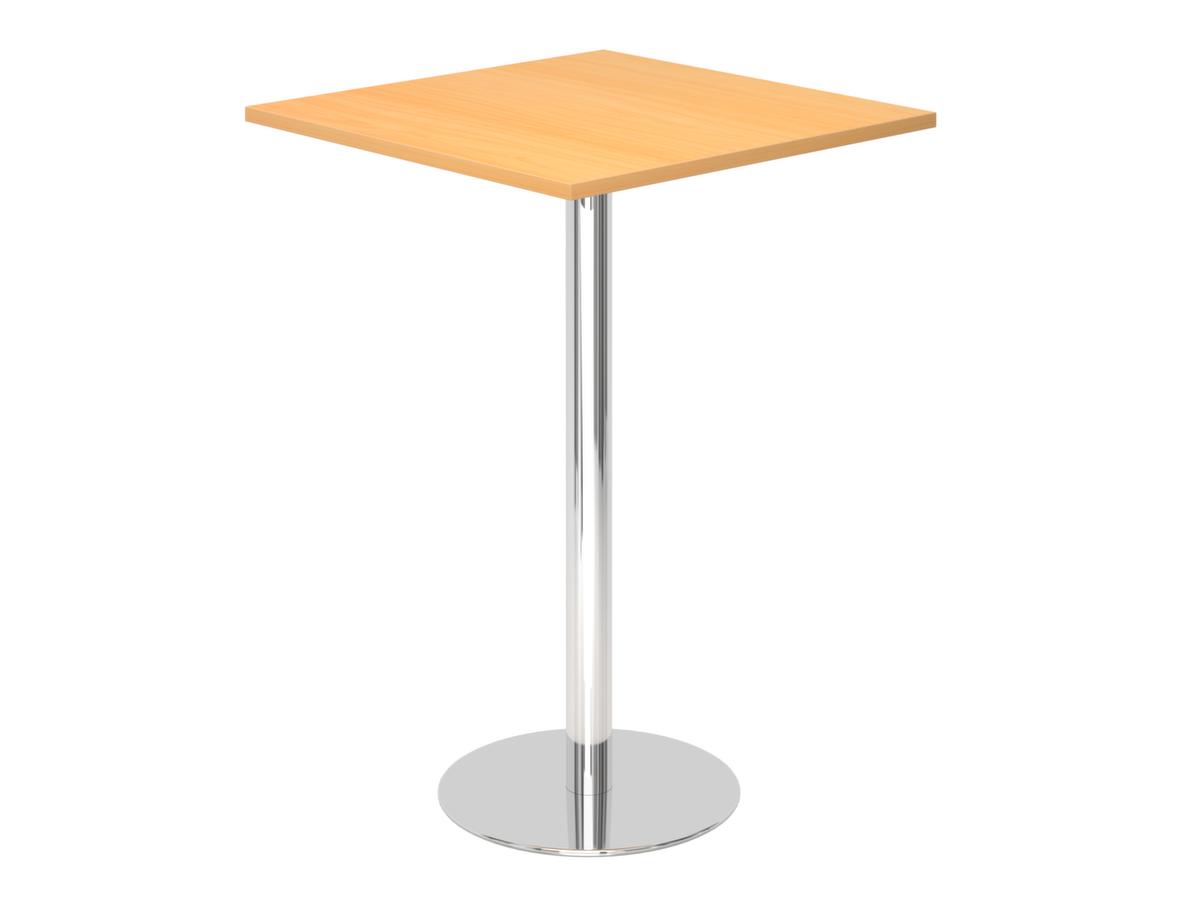 Table haute, largeur x profondeur 800 x 800 mm, panneau hêtre