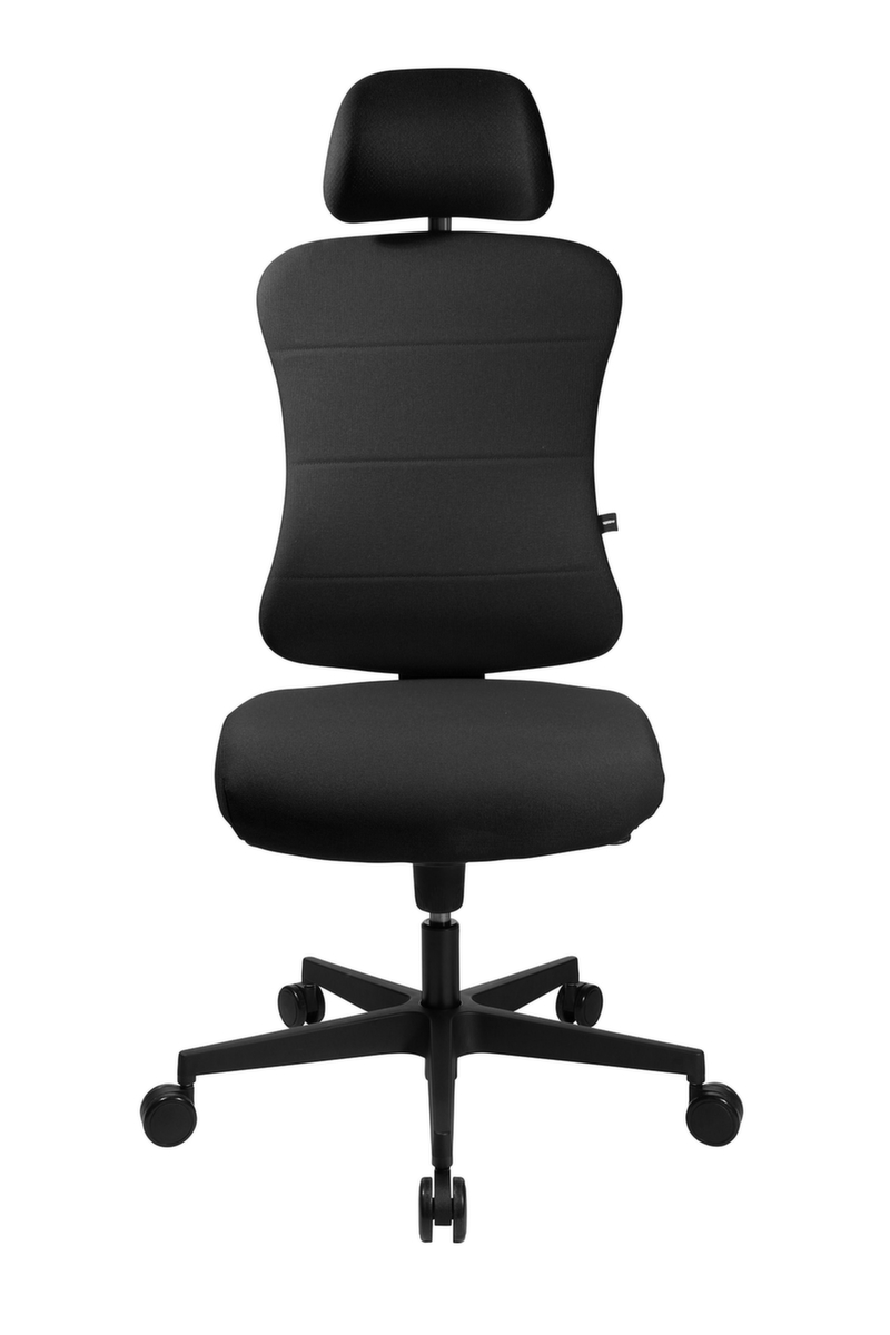 Topstar Siège de bureau pivotant Art Comfort avec appui-tête, noir  ZOOM