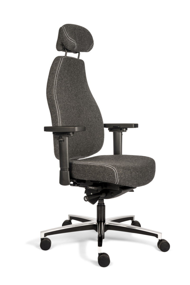 Siège de bureau pivotant Therapod X HR avec technologie Therapod® Sense Fit, gris