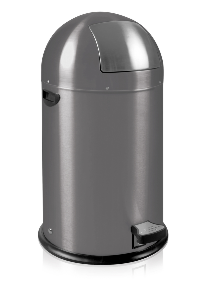 Poubelle antifeu EKO Kickcan, 33 l, gris  ZOOM