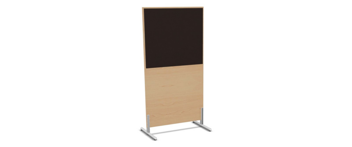 Nowy Styl Paroi de séparation E10 en bois avec revêtement en tissu, hauteur x largeur 1545 x 800 mm