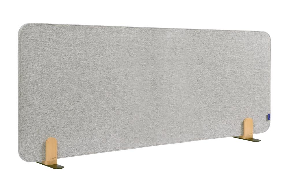 Legamaster Cloison de table insonorisante ELEMENTS, hauteur x largeur 600 x 1600 mm, paroi gris