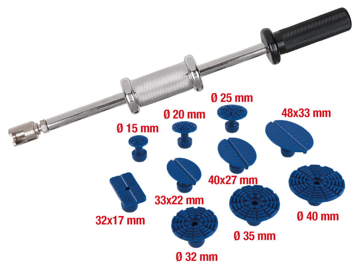 KS Tools Jeu de marteaux à colle professionnels pour le nettoyage des dents  ZOOM