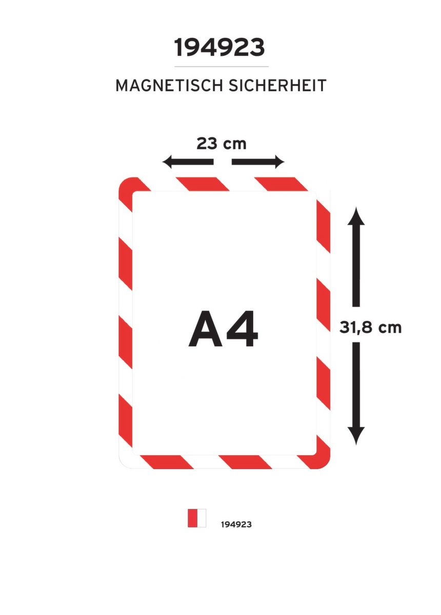 tarifold Cadre d'affichage Magneto tview Safety Line  ZOOM