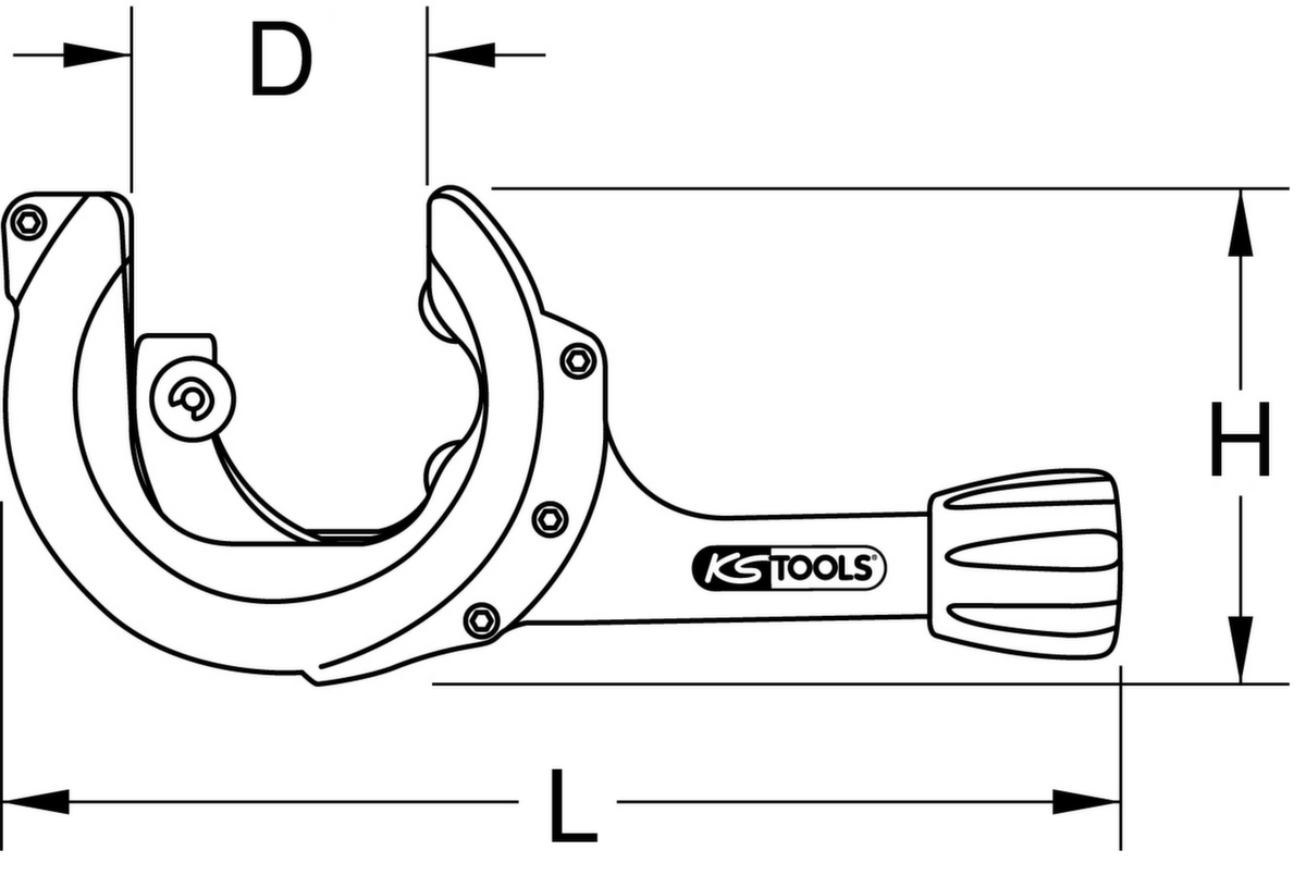 KS Tools Coupe-tube à cliquet  ZOOM