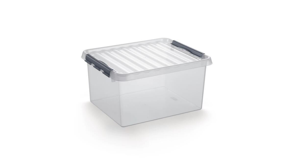 Conteneur de stockage ECO, transparent, capacité 36 l, couvercle