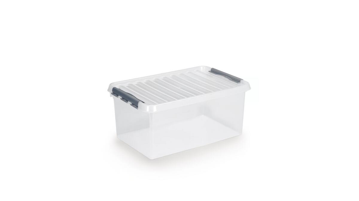 Conteneur de stockage ECO, transparent, capacité 45 l, couvercle