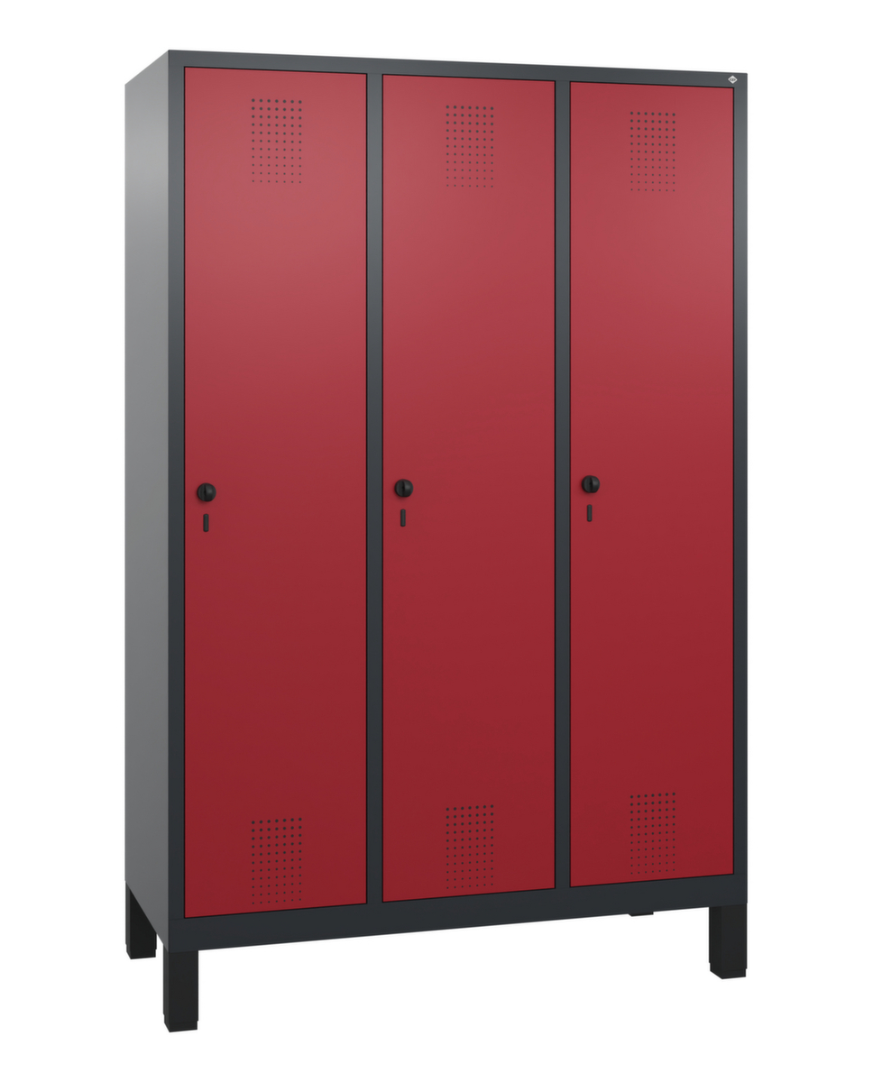 C+P Armoire vestiaire Evolo avec 3 compartiments