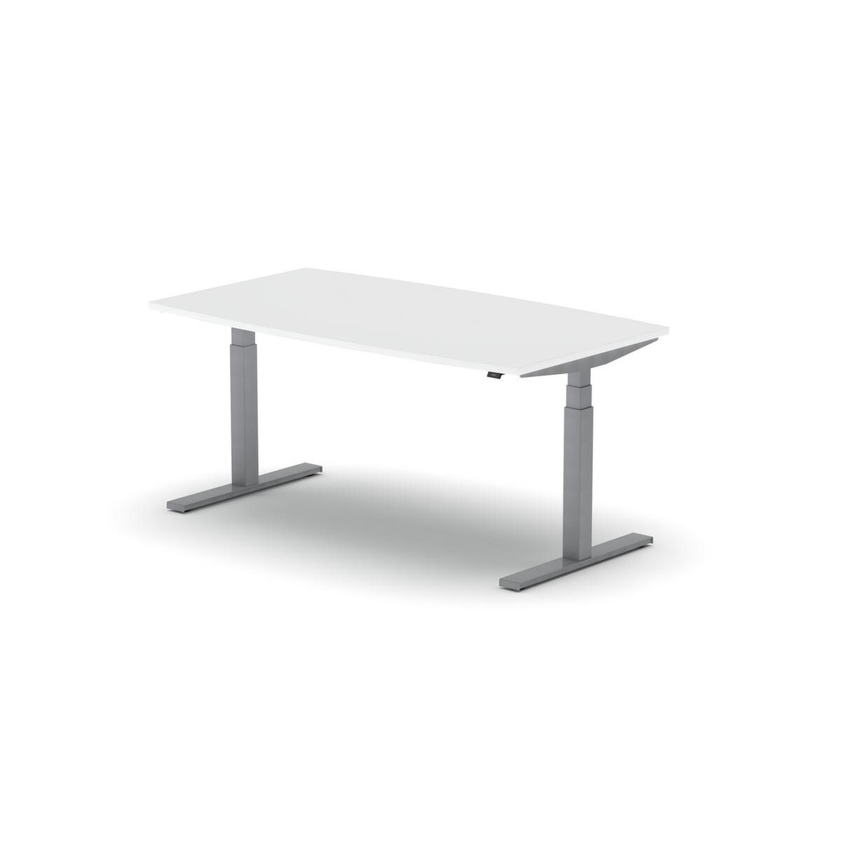 Nowy Styl Table de conférence hauteur réglable électriquement eModel 3.0, largeur x profondeur 1600 x 800 mm, panneau BI White