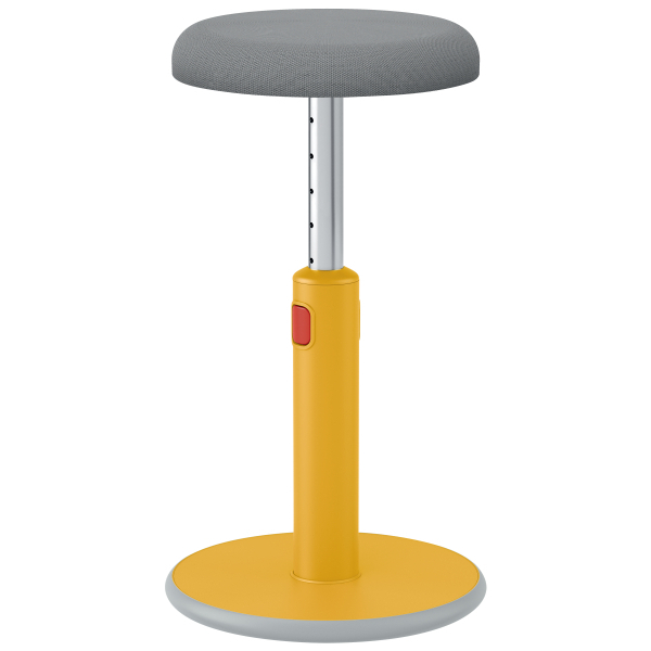 Leitz tabouret assis-debout Ergo Cosy Aktiv, assise gris, partie inférieure du pied antidérapante