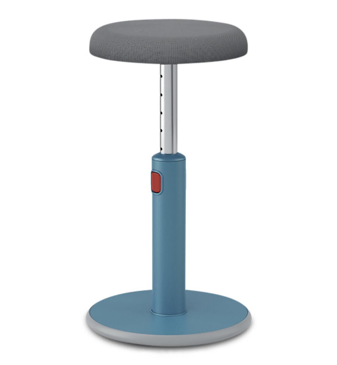 Leitz tabouret assis-debout Ergo Cosy Aktiv, assise gris, partie inférieure du pied antidérapante