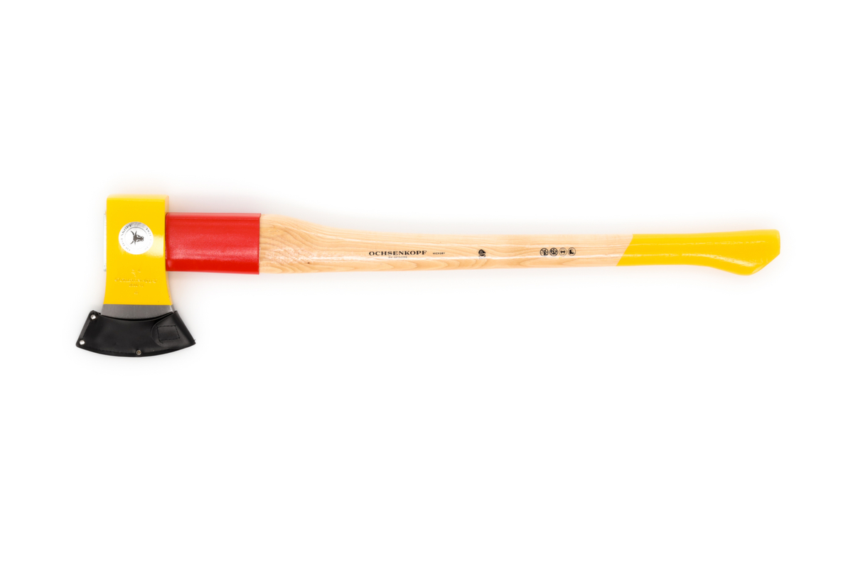 OX 648 H-2508 Hache SPALT-FIX ROTBAND-PLUS avec manche en hickory de 80 cm  ZOOM