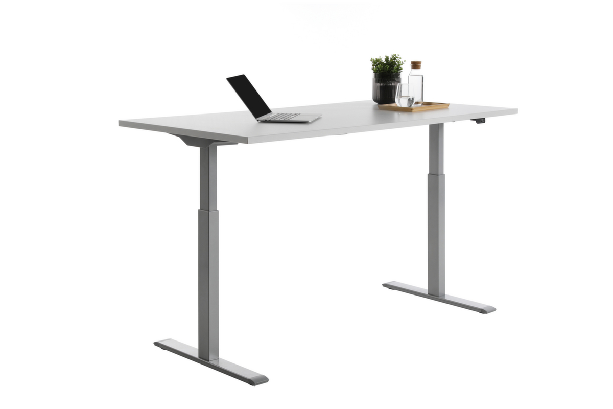 Topstar bureau à hauteur réglable électriquement E-Table Smart avec piètement en T  ZOOM