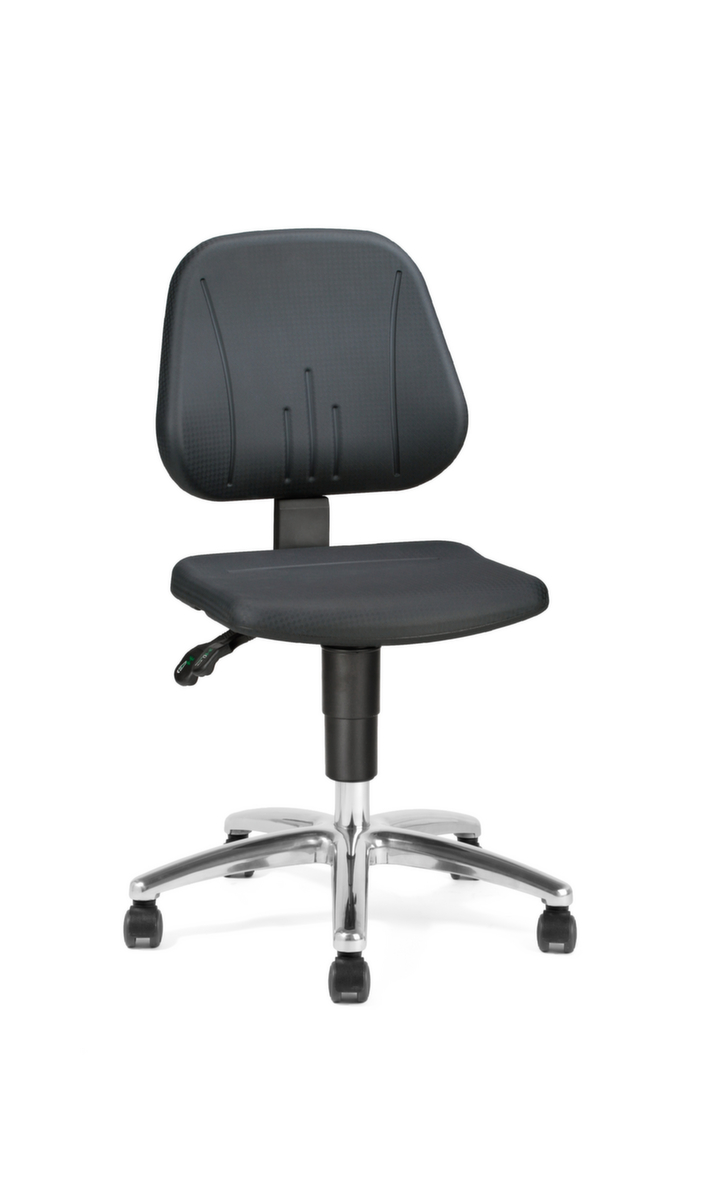 Treston Siège d'atelier ESD Ergo 20 PU ESD, assise mousse PU noir, avec roulettes  ZOOM