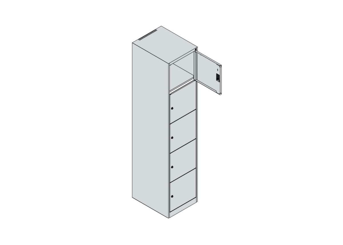 C+P armoire multicases Classic Plus, 5 compartiments  ZOOM