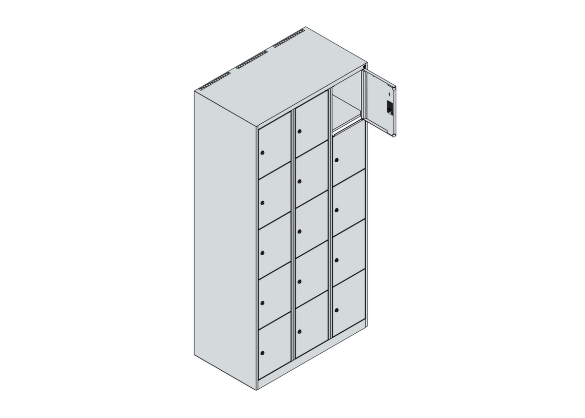 C+P armoire multicases Classic Plus, 15 compartiments  ZOOM