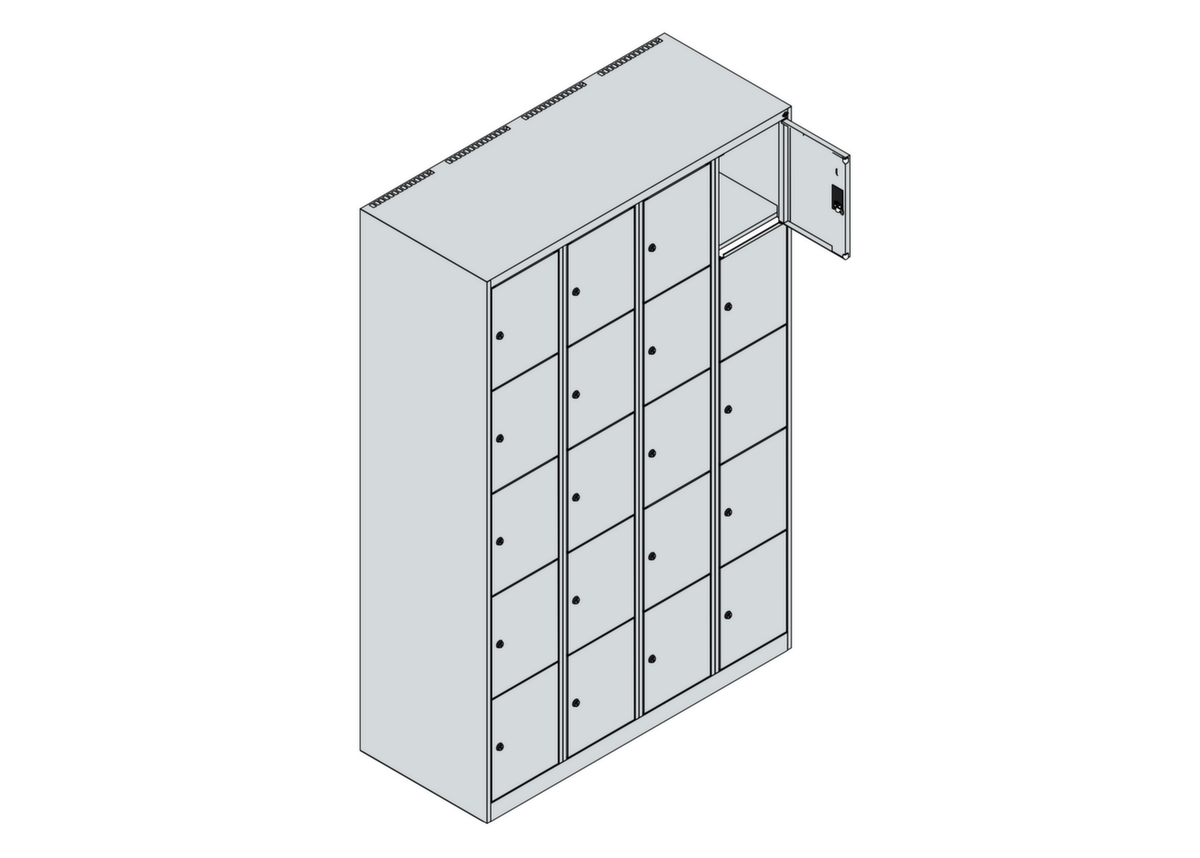 C+P armoire multicases Classic Plus, 20 compartiments  ZOOM