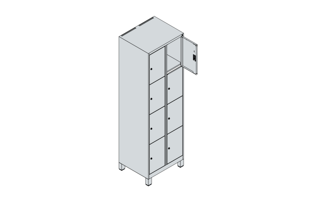 C+P armoire multicases Classic Plus, 8 compartiments  ZOOM